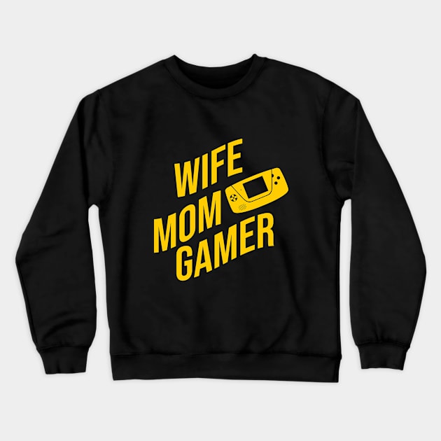 Wife mom gamer Crewneck Sweatshirt by cypryanus